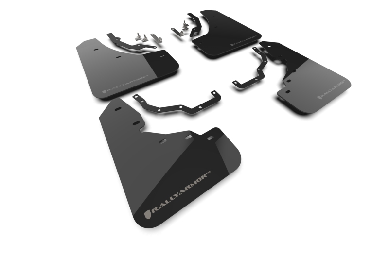 Lexus GX 550 Mud Flap - Rally Armor - UR Black with Silver Logo - Black - `24-`25